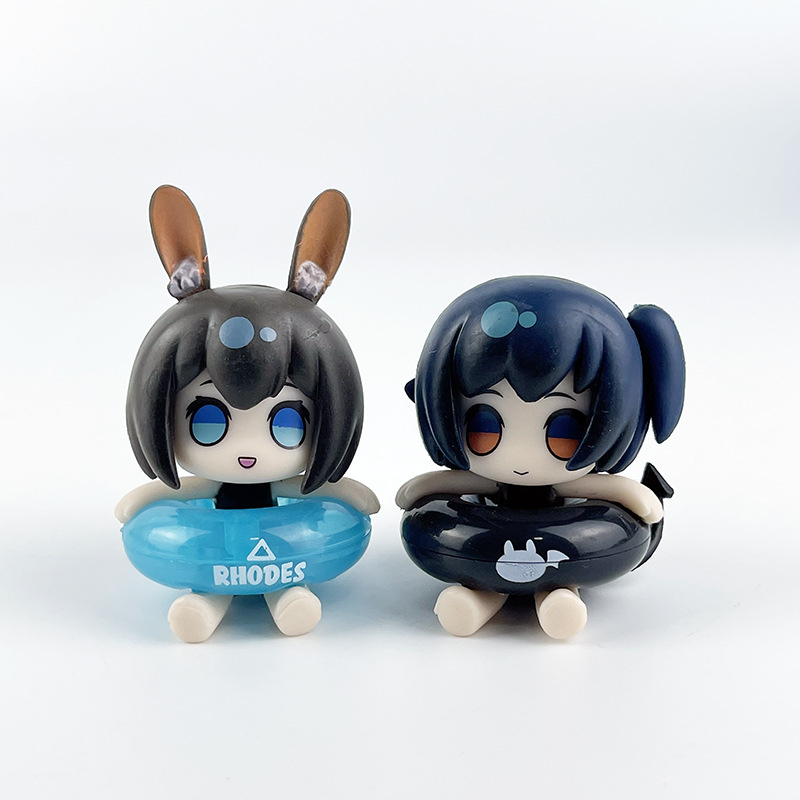 Bộ 6 Mô Hình Nhân Vật arknights Kal 'Tsit amiya Ch' En mini Dễ Thương