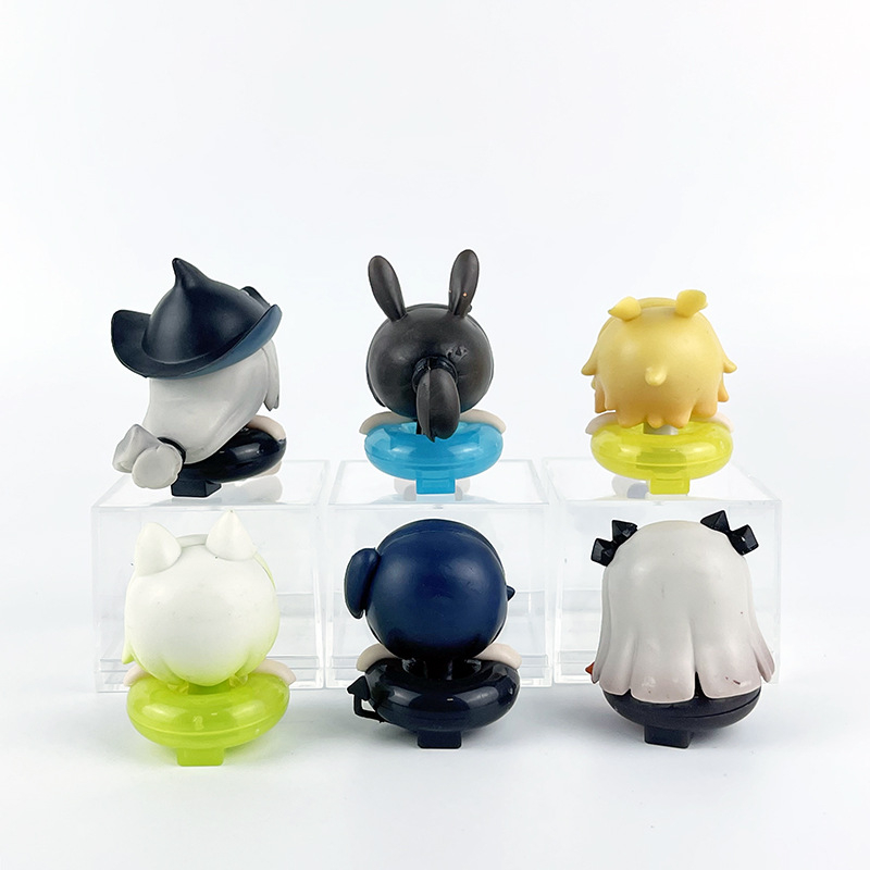Bộ 6 Mô Hình Nhân Vật arknights Kal 'Tsit amiya Ch' En mini Dễ Thương