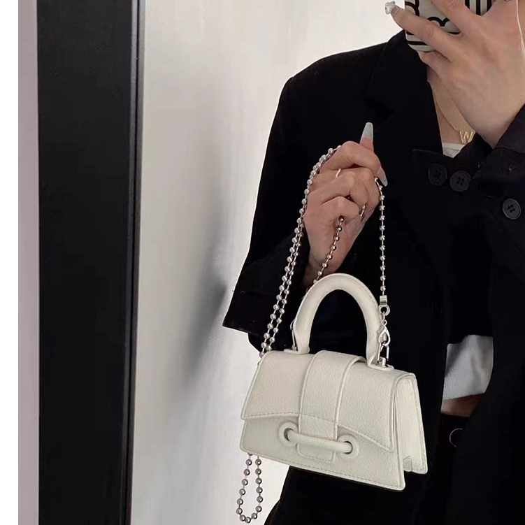 Jivival Túi Đeo Chéo Da PU Mini Phiên Bản Hàn Quốc Baiah Ins Đám Đông Kelly High end Thời Trang Mạng Red Cha Mẹ Và Bé