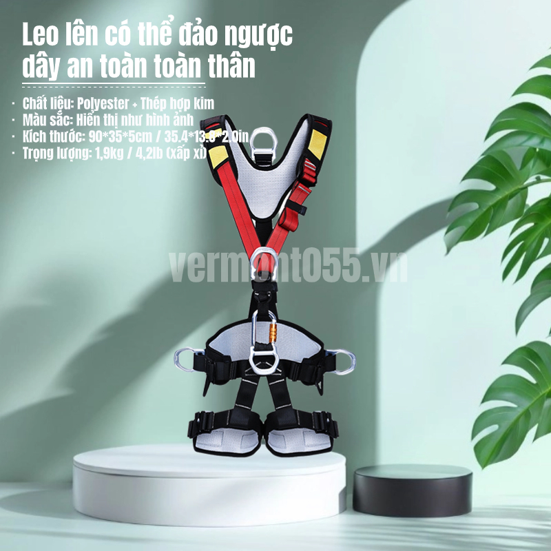 Có thể bán buôn Dây nịt leo núi Đai an toàn thân cho Leo ngoài trời Rappelling Vermont055 Hàng giao ngay