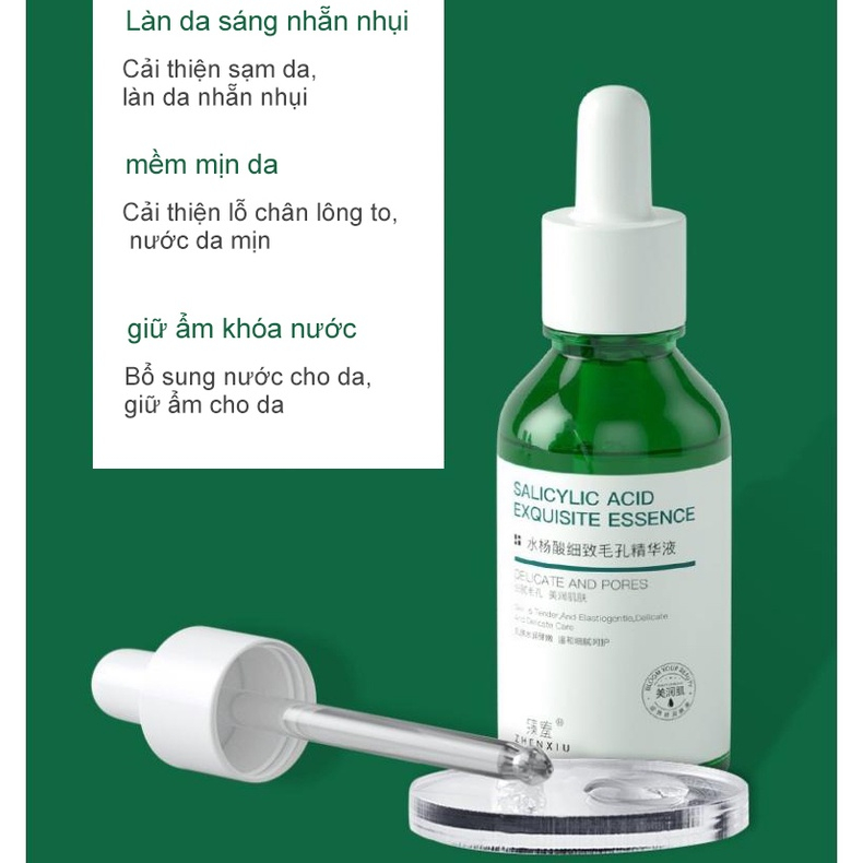 Serum se khít lỗ chân lông Serum trắng da Lột mụn đầu đen 30ML Trắng da mặt Se khít lỗ chân lông