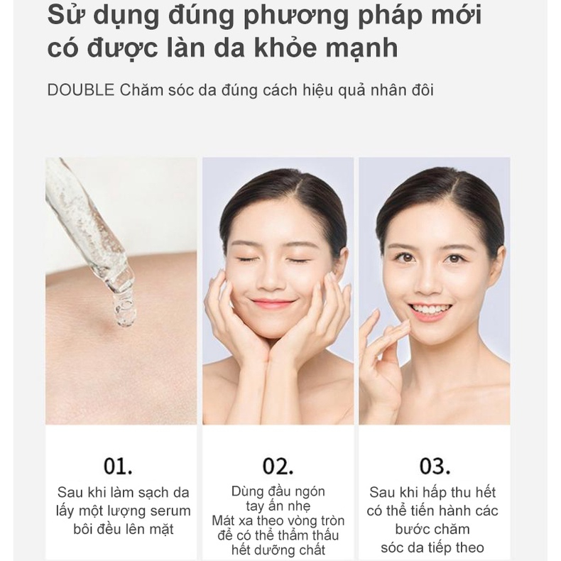 Serum se khít lỗ chân lông Serum trắng da Lột mụn đầu đen 30ML Trắng da mặt Se khít lỗ chân lông