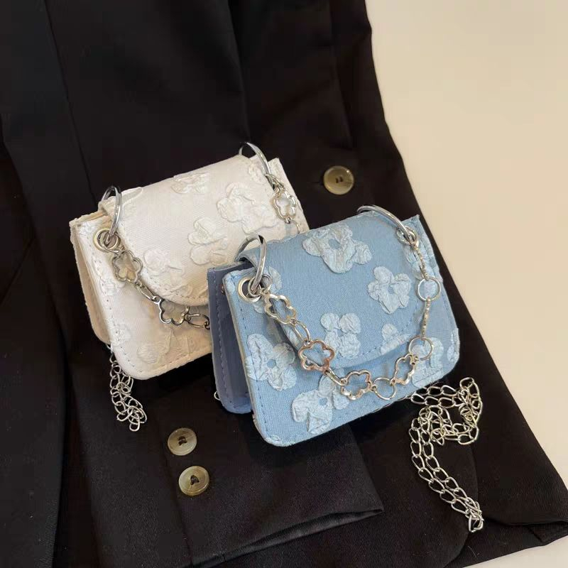 Moweikaidi Túi Đeo Chéo Vai mini Hình Vuông Có Dây Xích Thời Trang Phổ Biến Cho Nữ