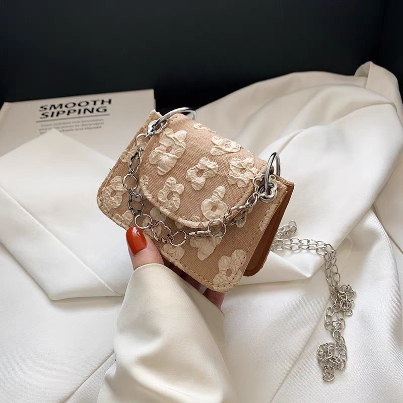 Moweikaidi Túi Đeo Chéo Vai mini Hình Vuông Có Dây Xích Thời Trang Phổ Biến Cho Nữ