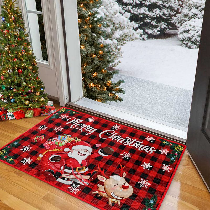 Thảm Nhung Pha Lê In Họa Tiết Giáng Sinh Trang Trí Nhà Cửa 40x60cm 2023