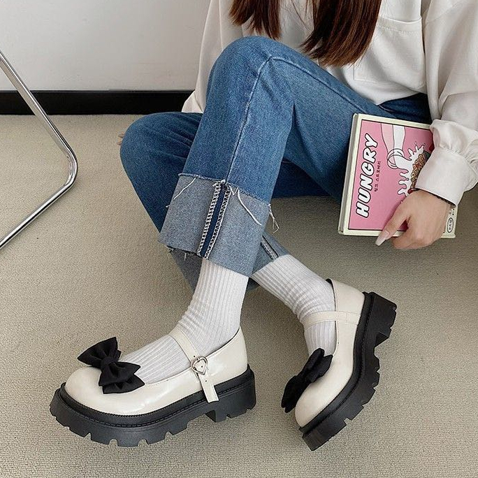 Giày Mary Jane UNTEEY B28G17P đế mềm thời trang 2023 cao cấp cho nữ