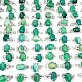 Set 20 nhẫn bạc thời trang retro cho nữ