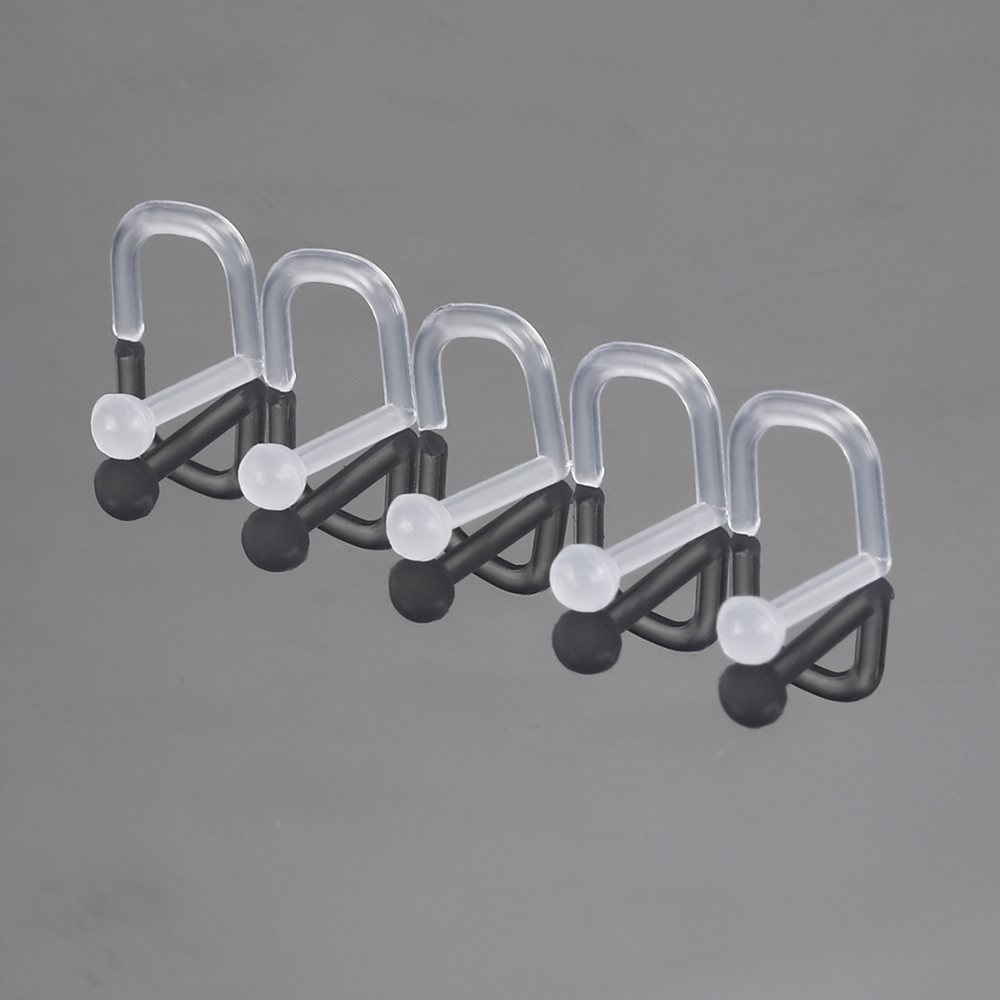 Set 3 Khuyên Mũi / Tai / Chân Mày / Rốn Bằng acrylic Trong Suốt Linh Hoạt