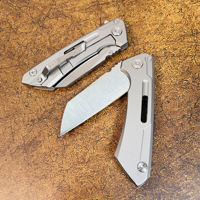 D2 Steel Mini Tool Gấp ngoài trời Di động Cắm trại Dụng cụ cắt trái cây có độ cứng cao
