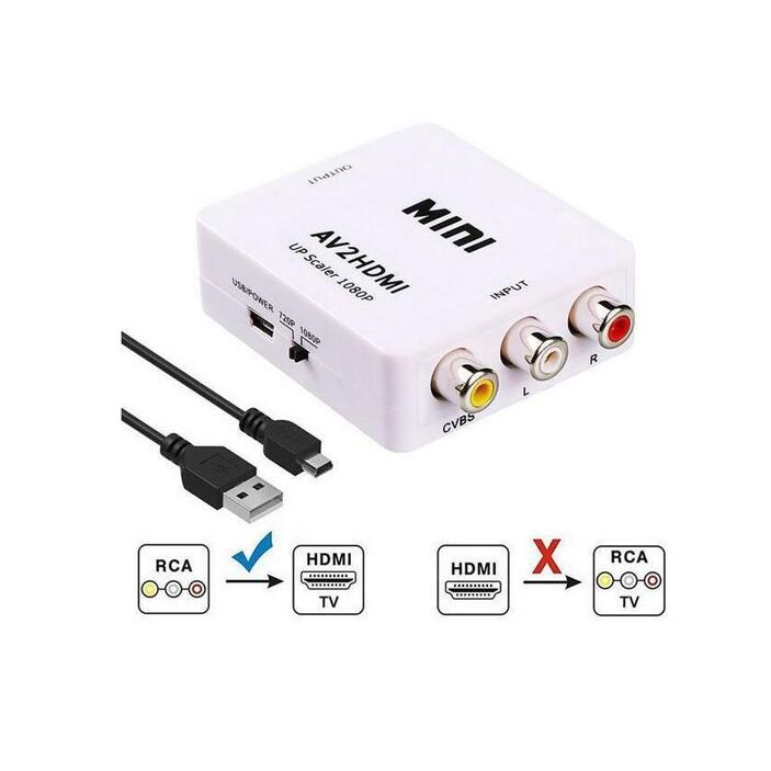 Bộ Chuyển Đổi Âm Thanh rca Sang hdmi, 1080p mini rca cvbs av Sang hdmi video pal / ntsc Với Cáp Sạc usb Cho pc laptop xbox ps4 ps3 tv stb vcr dvd