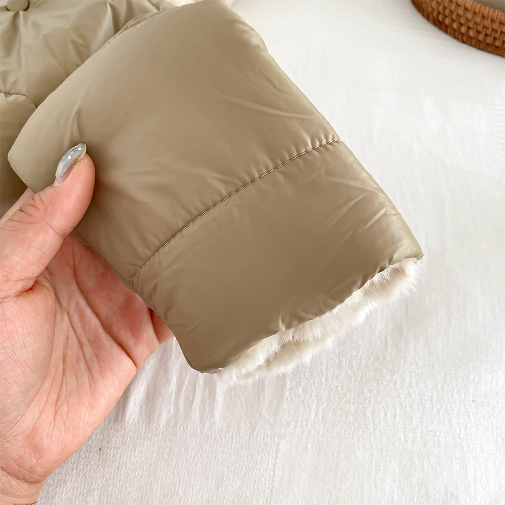 Áo Khoác Màu Trơn Dày Dặn Ấm Áp Thời Trang Mùa Đông Cho Bé Trai Và Gái