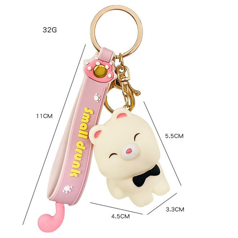 Móc Khóa Hình Động Vật Hoạt Hình Xinh Xắn