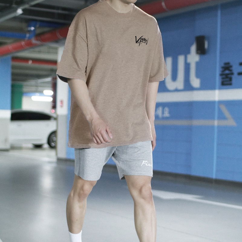 Áo Thun Thể Thao Tay Ngắn Dáng Rộng Chất Liệu cotton plus size m-5xl Cho Nam