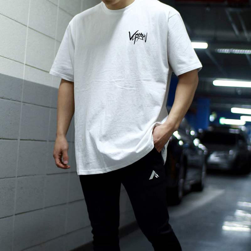 Áo Thun Thể Thao Tay Ngắn Dáng Rộng Chất Liệu cotton plus size m-5xl Cho Nam