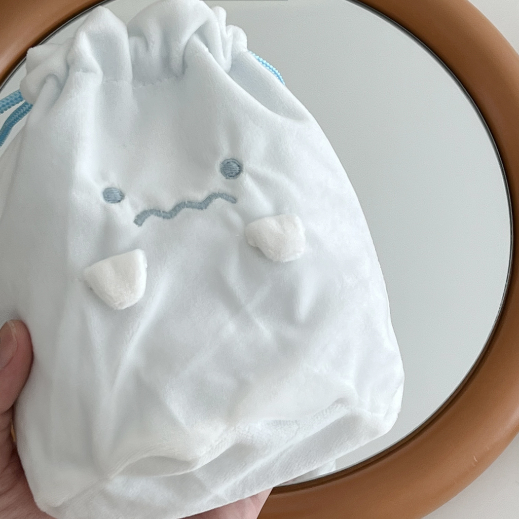 Túi Dây Rút Đựng Bút Chống Bụi In Hình Ma Dễ Thương