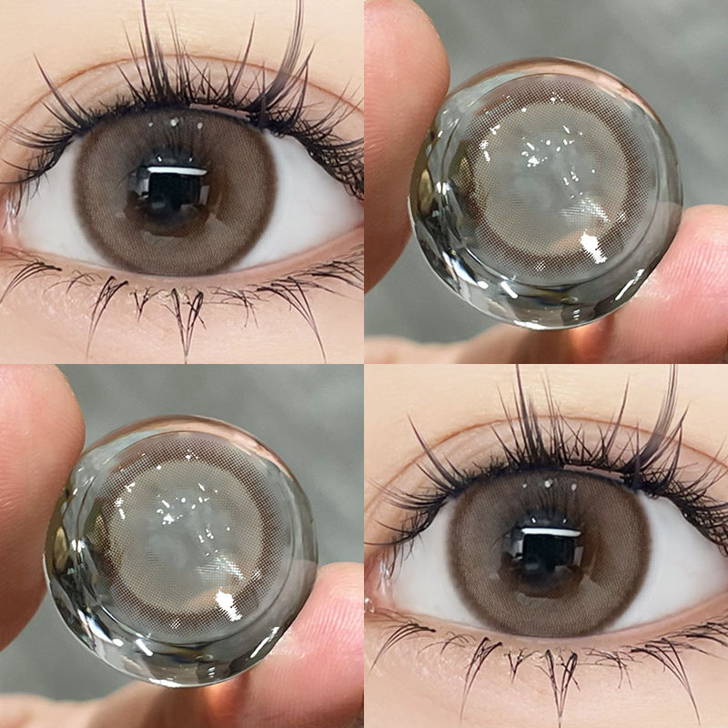 Một Cặp Thấu Kính liên hệ Nâu Đường Kính 14.2mm