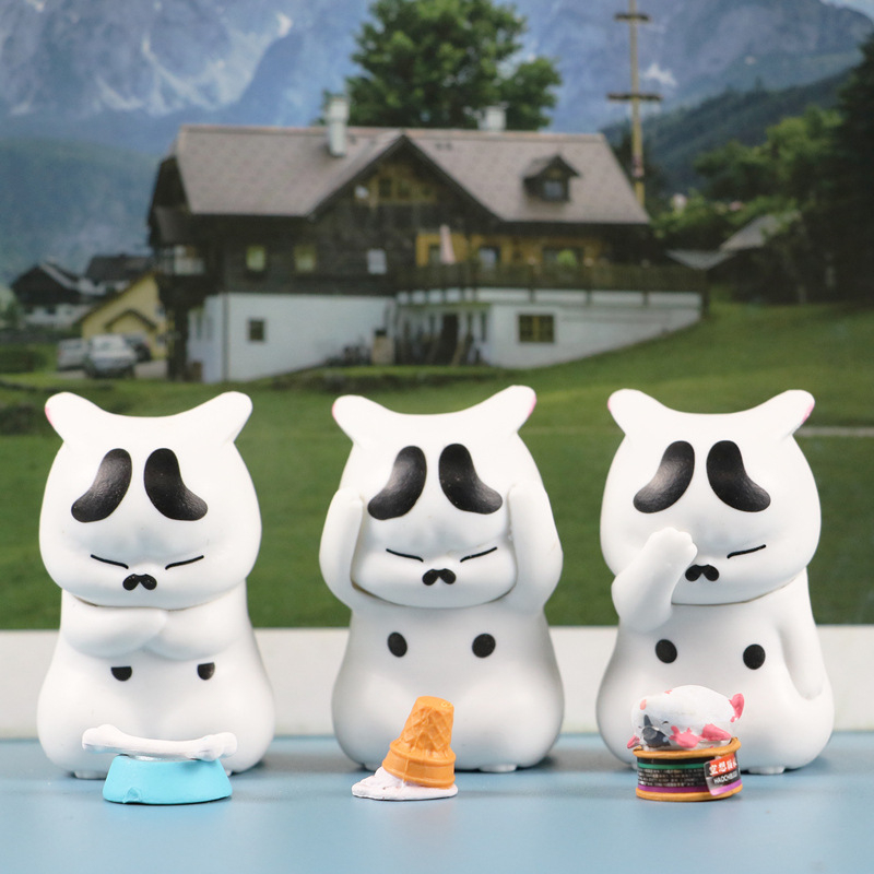Set 9 Mô Hình Mèo mini Dễ Thương Dùng Để Trang Trí
