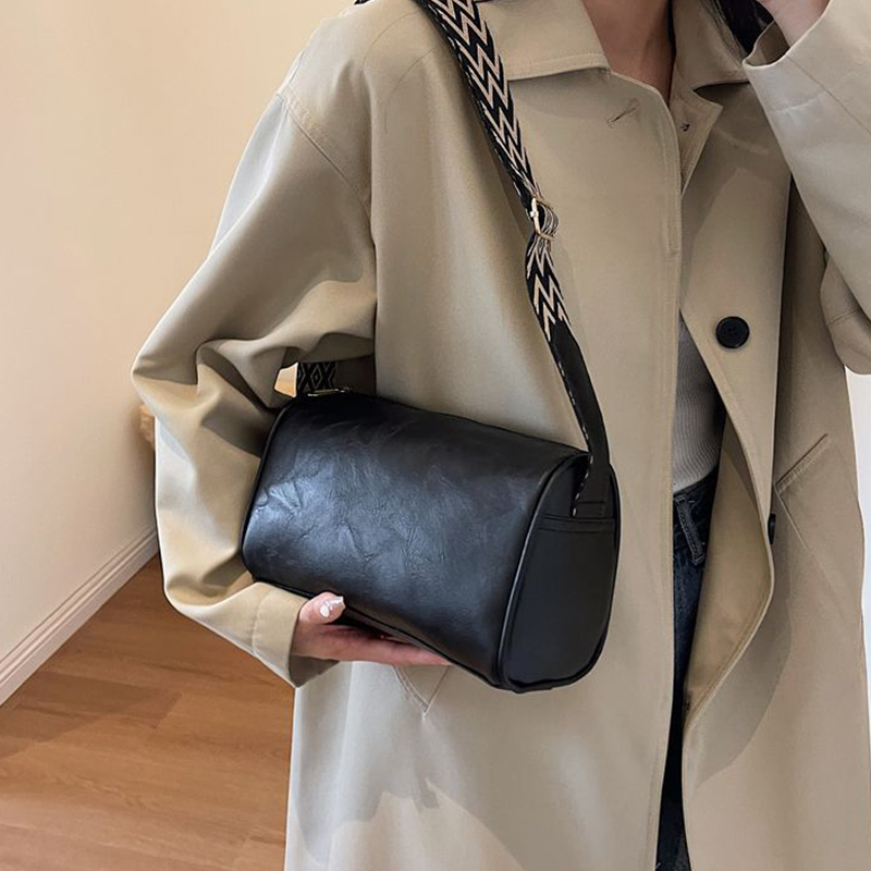 Yogodlns Túi Đeo Chéo Da pu Mềm Chất Lượng Cao Màu Trơn Phong Cách retro