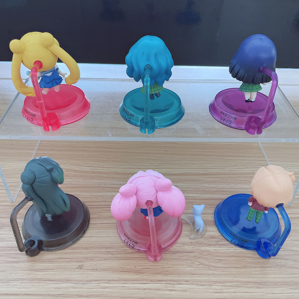 Set 6 Móc Khóa Mô Hình Thủy Thủ Mặt Trăng 5cm Dễ Thương