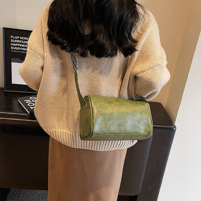 Yogodlns Túi Đeo Chéo Da pu Mềm Chất Lượng Cao Màu Trơn Phong Cách retro