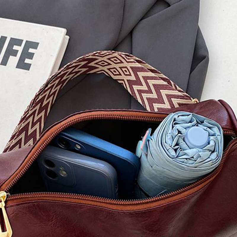 Yogodlns Túi Đeo Chéo Da pu Mềm Chất Lượng Cao Màu Trơn Phong Cách retro