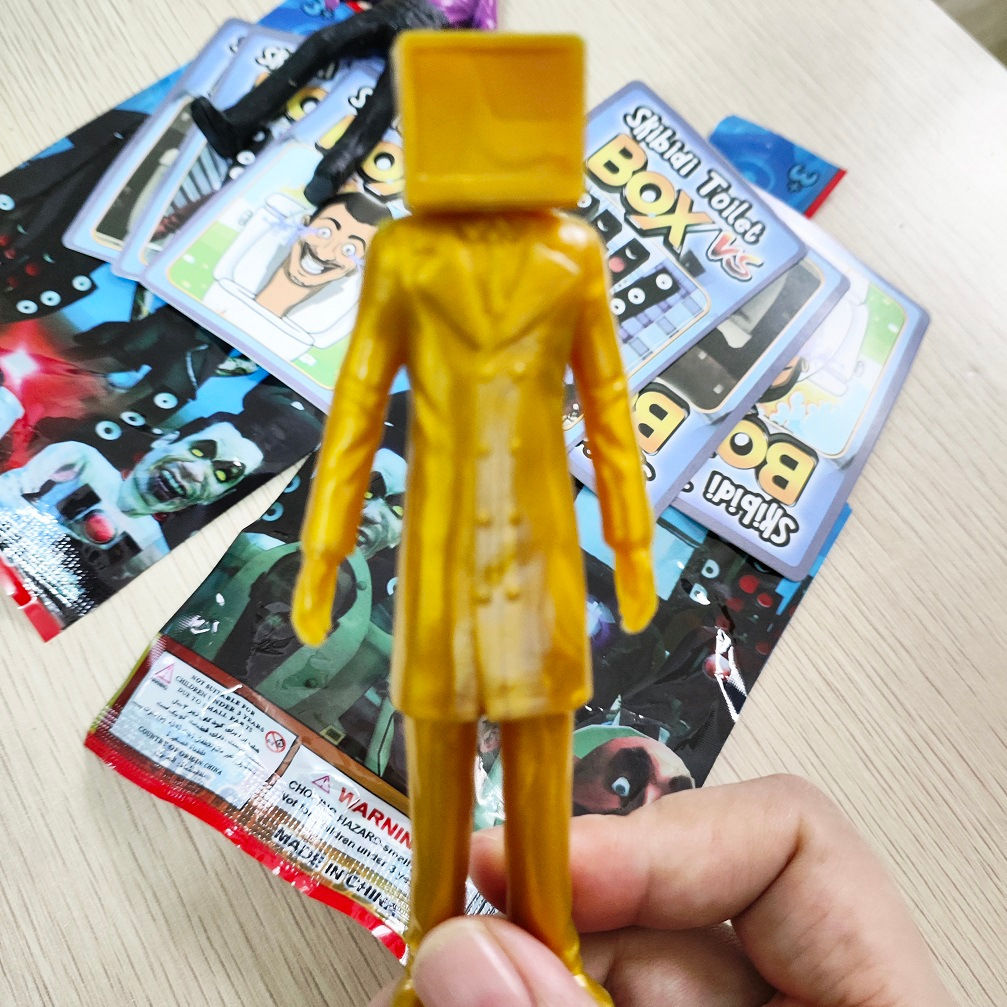 1 Gói Mô Hình Nhân Vật Hoạt Hình Trượt Tuyết 6-11cm Skibidi Toilet man vs Box