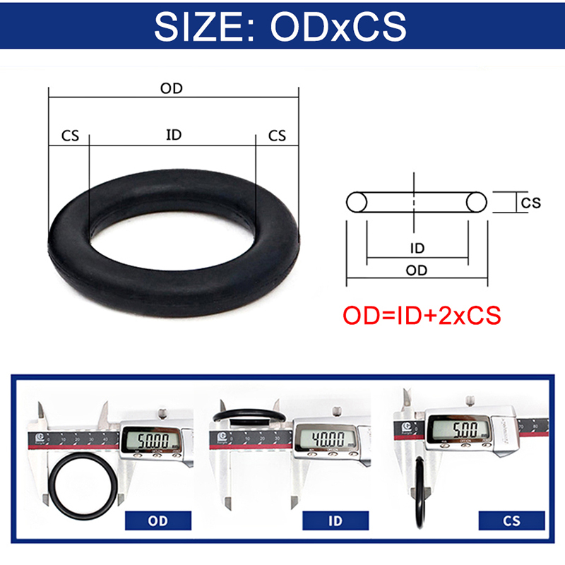 Bộ 150 Vòng Đệm Cao Su Silicone VMQ OD 4mm-20mm 1mm 1.5mm 1.9mm 2.4mm Dày 10 Kích Thước