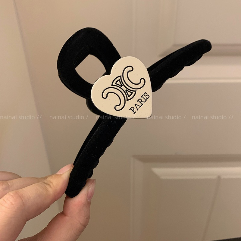 Mh Kẹp Tóc Hình Cá Mập Đôi Bằng Nhung Đen Thời Trang Cao Cấp Dành Cho Bạn Nữ 2023