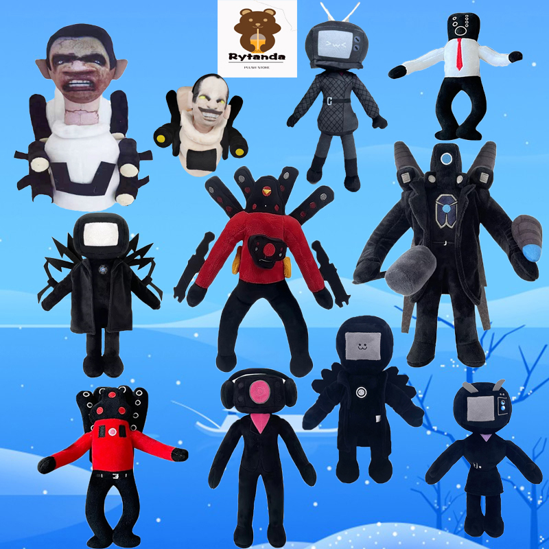 Rytanda skibidi toilet Đồ chơi nhồi bông hình toilet skibidi