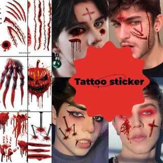 Hình Xăm Dán Tạm Thời Chống Nước Chủ Đề halloween