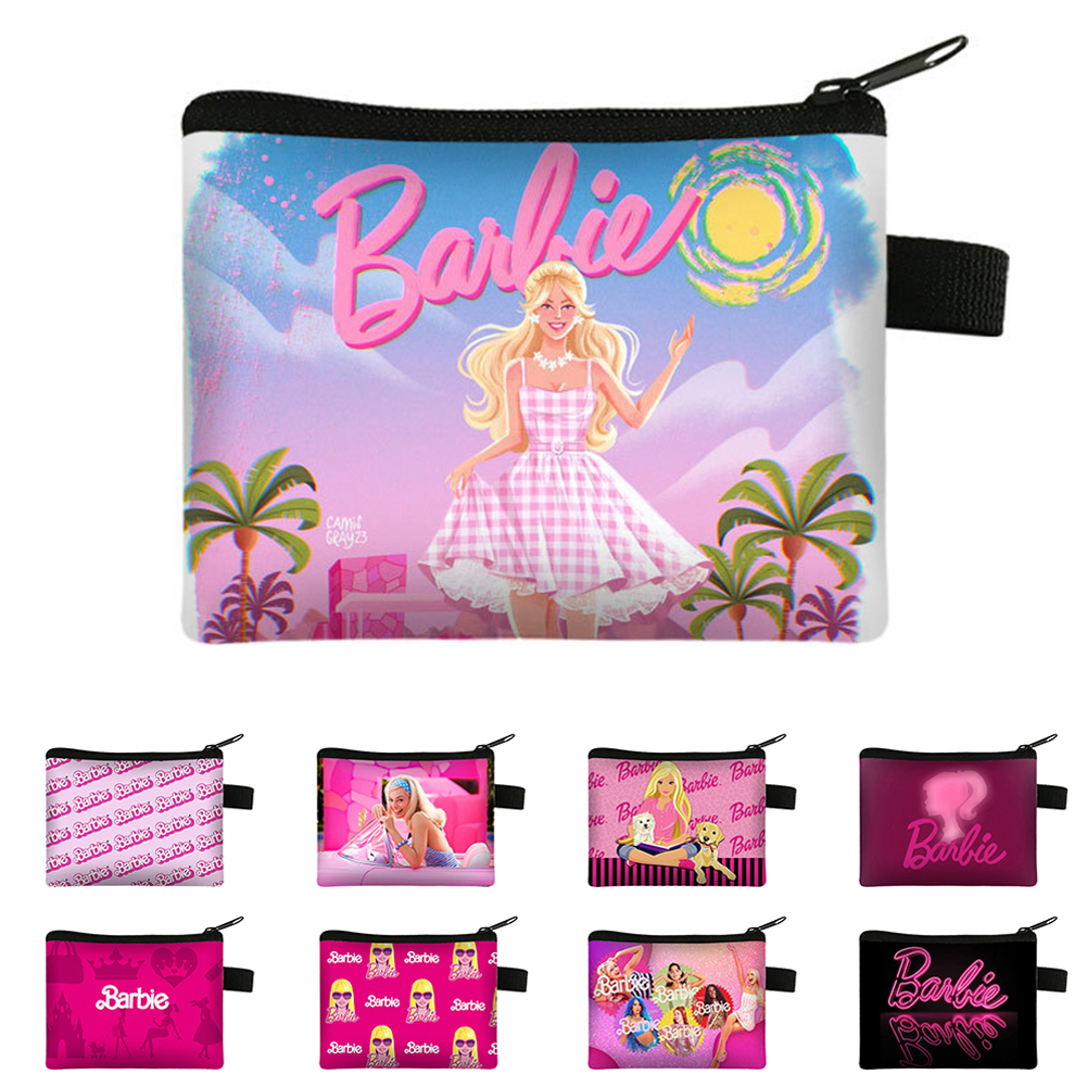 Cute Cartoon Creative Barbie Pink Hairpin Mirror Comb Pink Decor Dopamine Style