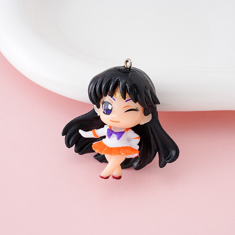 1 Mô Hình Thủy Thủ Mặt Trăng 4.8cm tsukino usagi Chibi mamoru Chibi rei Minko aino mini Bằng pvc