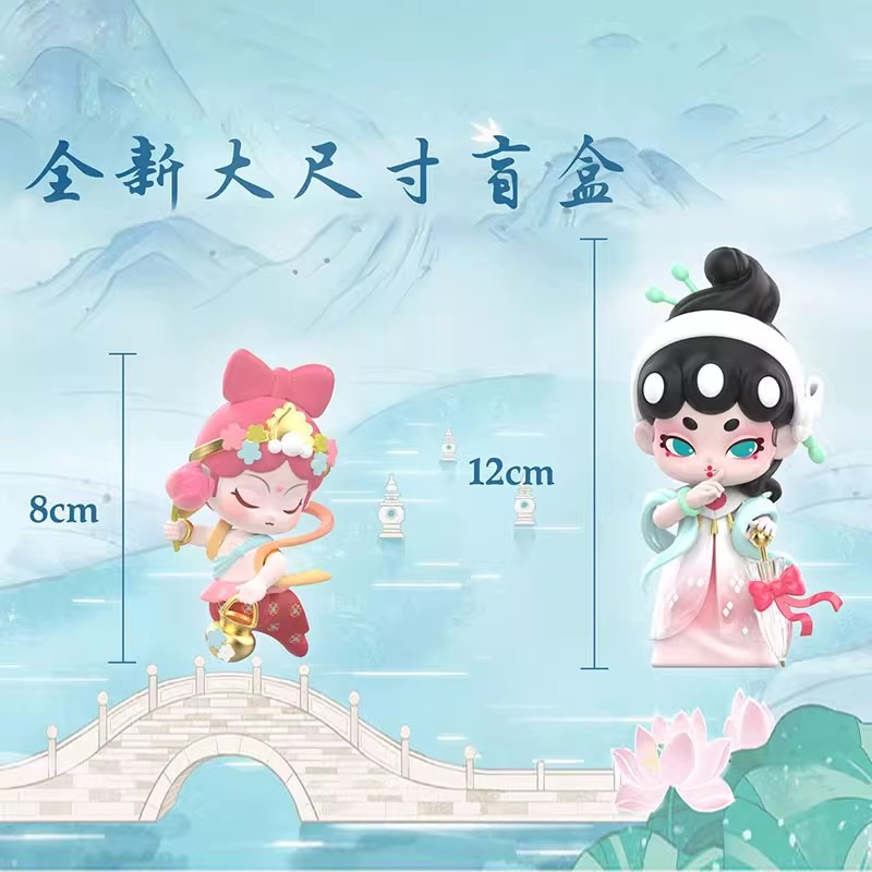 Mô Hình Đồ Chơi Nhân Vật Cô Gái Da Rắn Trắng Phong Cách Trung Quốc Dùng Trang Trí Bàn