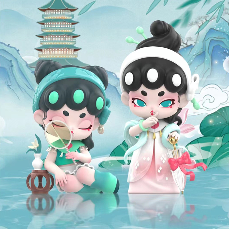 Mô Hình Đồ Chơi Nhân Vật Cô Gái Da Rắn Trắng Phong Cách Trung Quốc Dùng Trang Trí Bàn