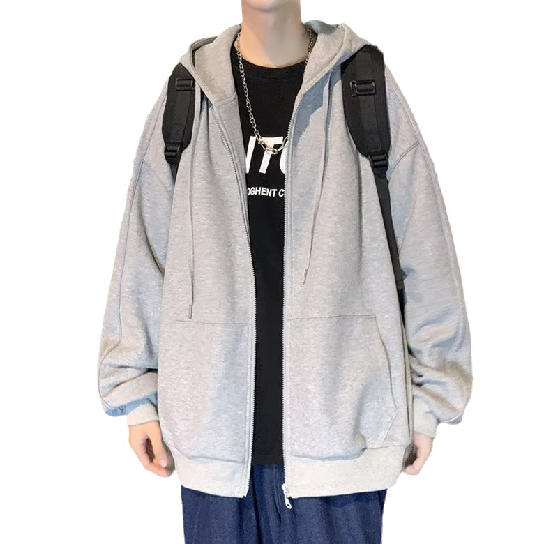 Áo Khoác Thể Thao Có Mũ Trùm Dáng Rộng Thời Trang Xuân Thu Cho Nam