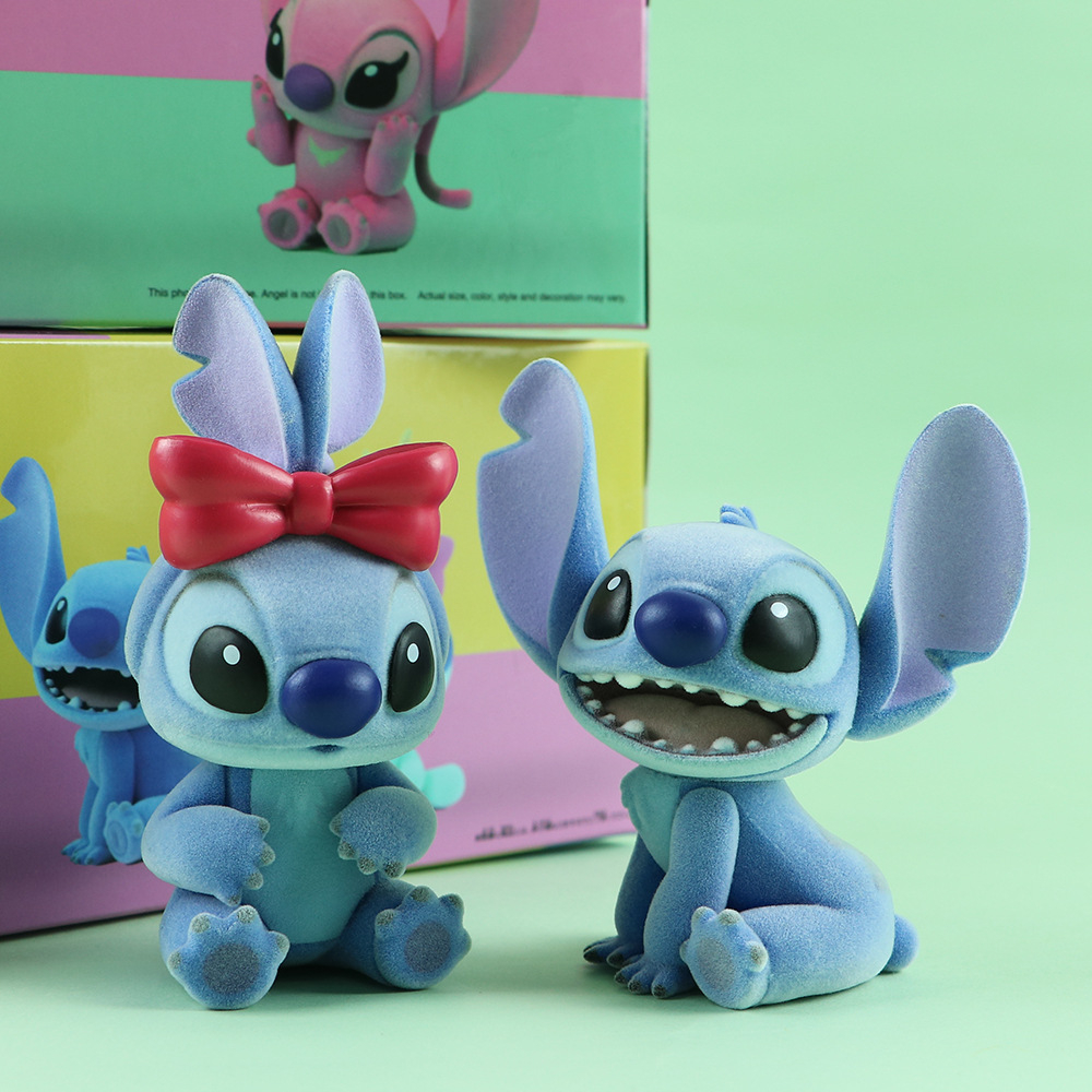 Mô Hình Nhân Vật Hoạt Hình disney lilo & stitch 10cm Để Bàn Trang Trí