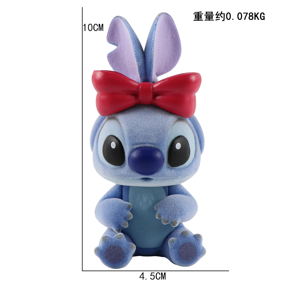 Mô Hình Nhân Vật Hoạt Hình disney lilo & stitch 10cm Để Bàn Trang Trí