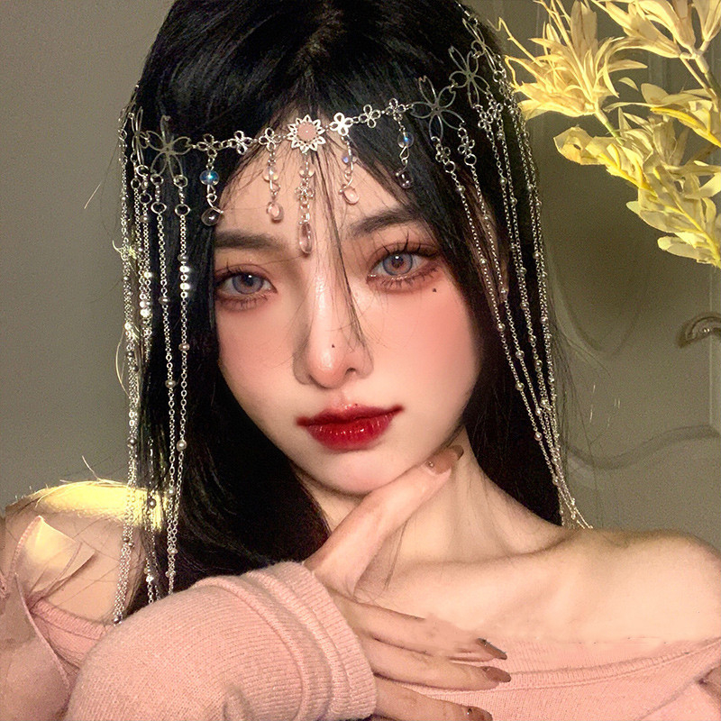 GETNOIVAS Cài Tóc Đính Đá Hình Giọt Nước Phong Cách Vintage