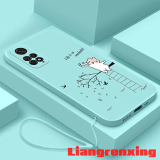 ốp lưng XIAOMI Ốp Điện Thoại Silicon Mềm Chống Sốc Cho redmi note 11 4g note 11s note 11 pro 5g ytklm01 viền vuông cute