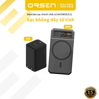 Orsen Bộ Sạc Nhanh Không Dây EW55 + C11 20000 mAh Pin Type C PD 45W QC 4.0