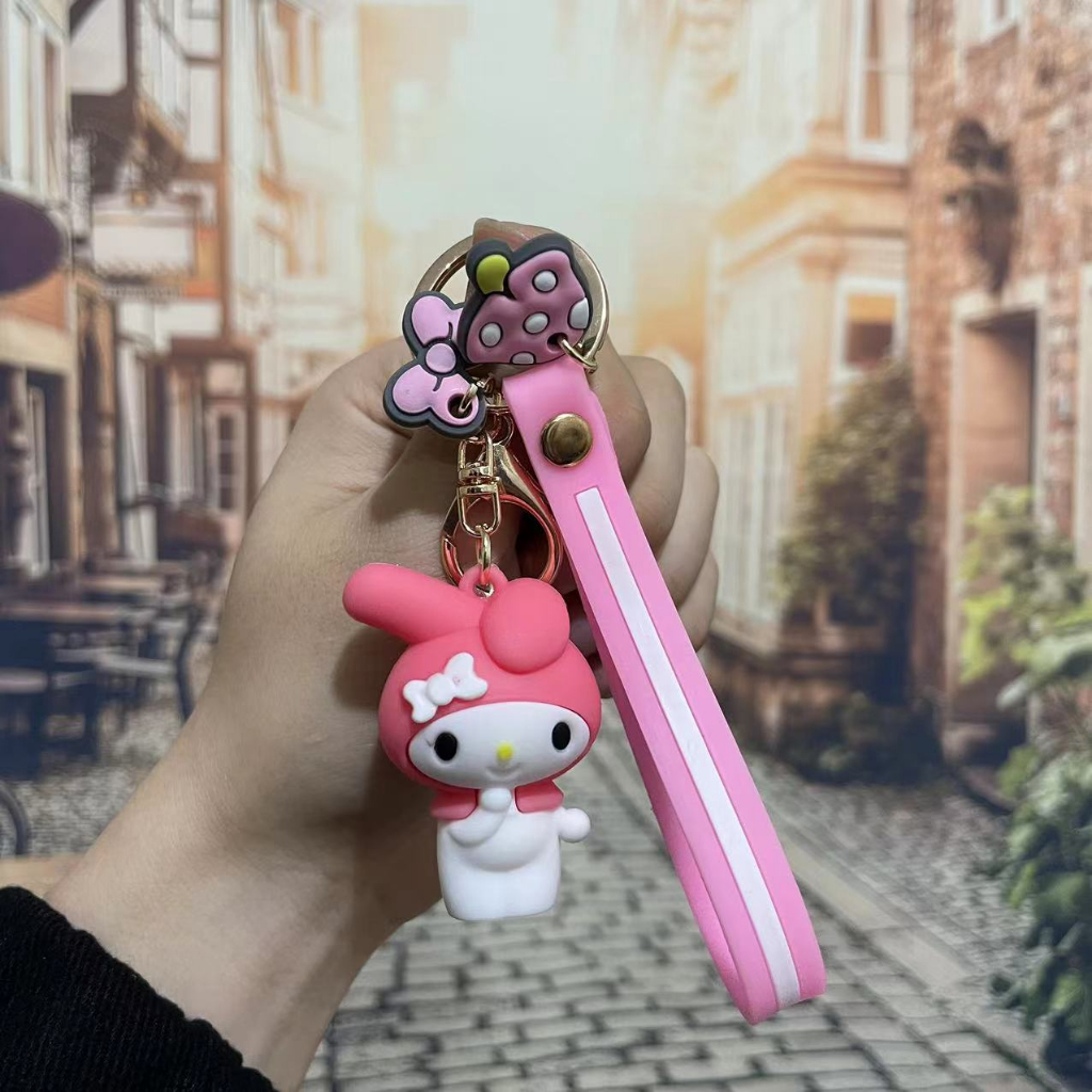 Móc Khóa Trang Trí Túi Xách / Xe Hơi Hoạt Hình Kuromi Dễ Thương Dành Cho Nữ H0227
