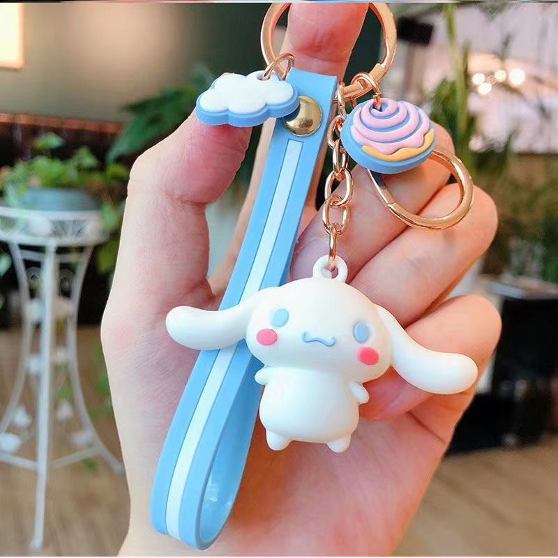 Móc Khóa Trang Trí Túi Xách / Xe Hơi Hoạt Hình Kuromi Dễ Thương Dành Cho Nữ H0227