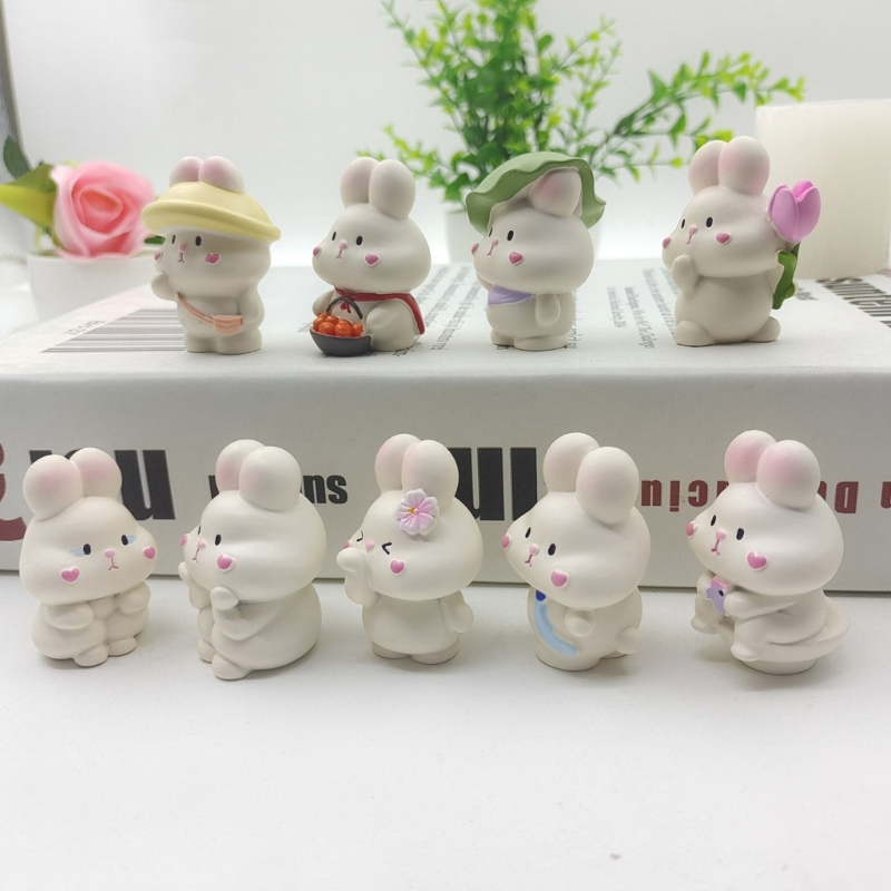 Khuôn Silicon Làm Đồ Trang Trí DIY Hình Thỏ Dễ Thương