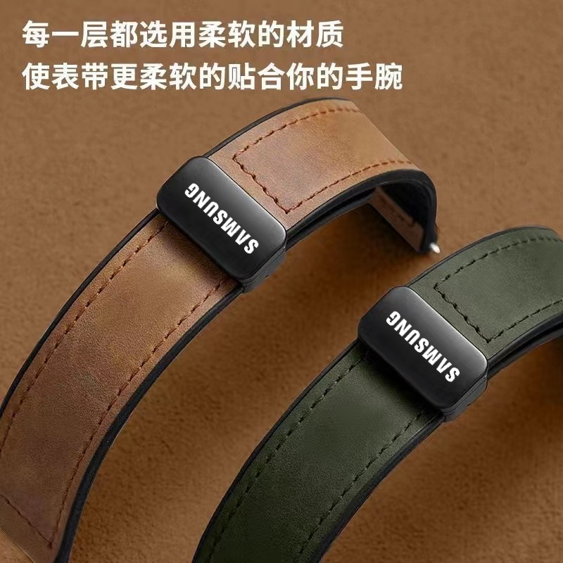 Phù Hợp Dây Đeo Bằng Da Silicon Có Khóa Nam Châm 20 / 22mm Cho Đồng Hồ Thông Minh samsung galaxy s3 / 5 / 4 40 / 44mm