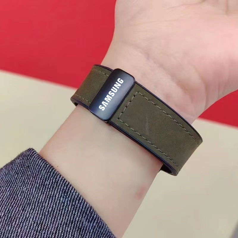 Phù Hợp Dây Đeo Bằng Da Silicon Có Khóa Nam Châm 20 / 22mm Cho Đồng Hồ Thông Minh samsung galaxy s3 / 5 / 4 40 / 44mm