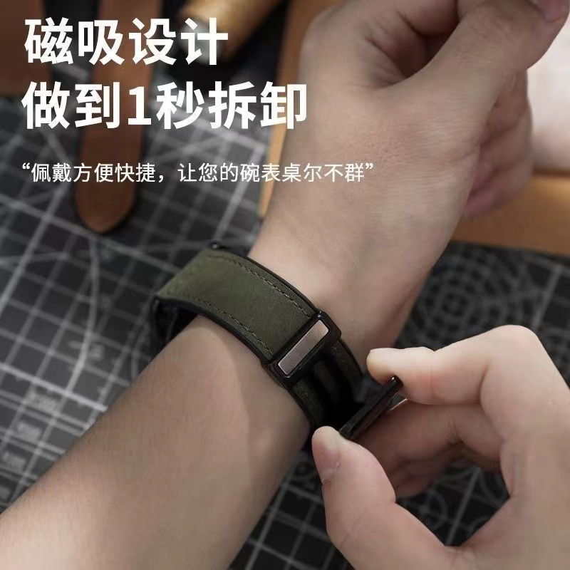 Phù Hợp Dây Đeo Bằng Da Silicon Có Khóa Nam Châm 20 / 22mm Cho Đồng Hồ Thông Minh samsung galaxy s3 / 5 / 4 40 / 44mm