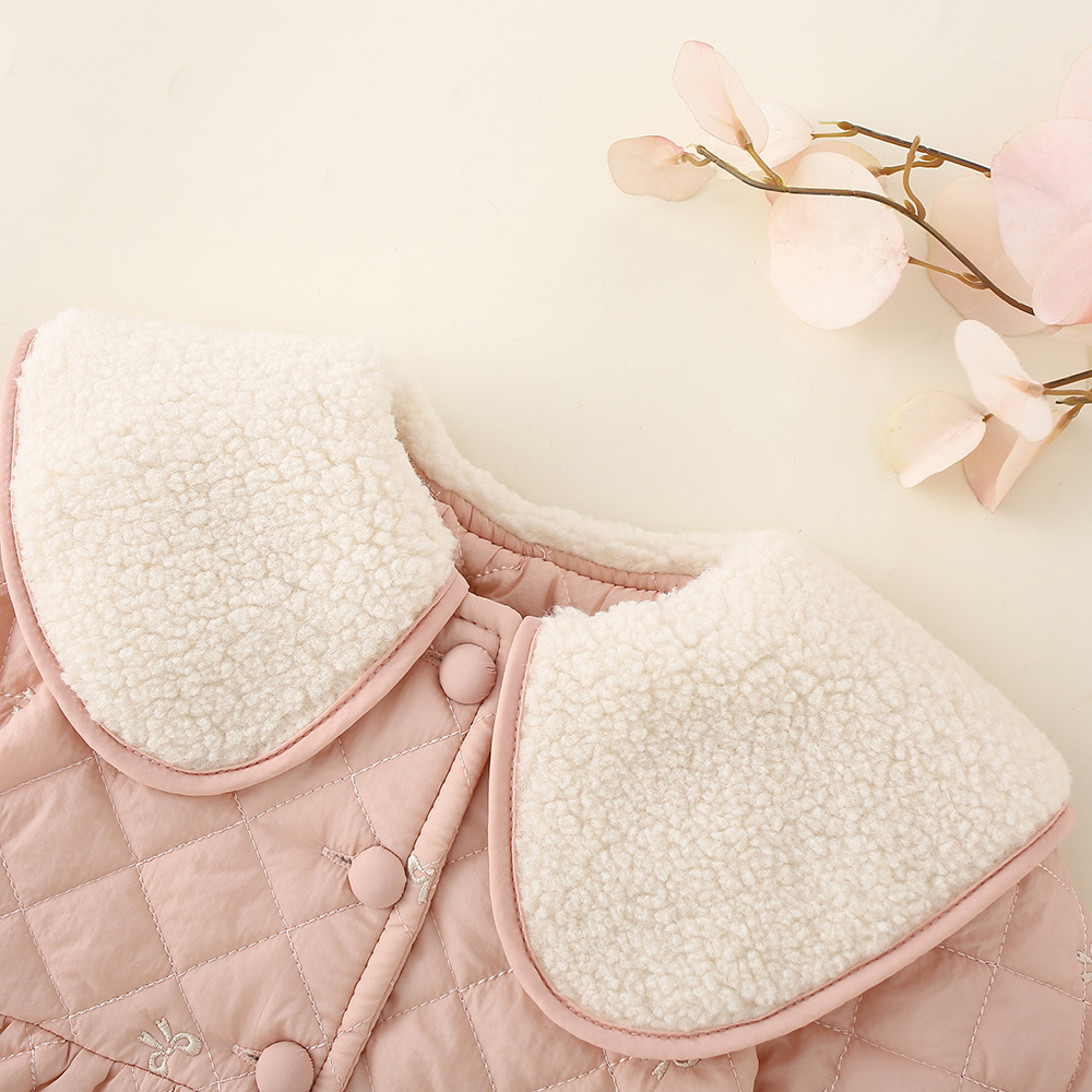 Áo Khoác Tay Dài + Túi Đeo Chéo Màu Sắc Đơn Giản Phong Cách Hàn Quốc Cho Bé Gái 0-3 Tuổi