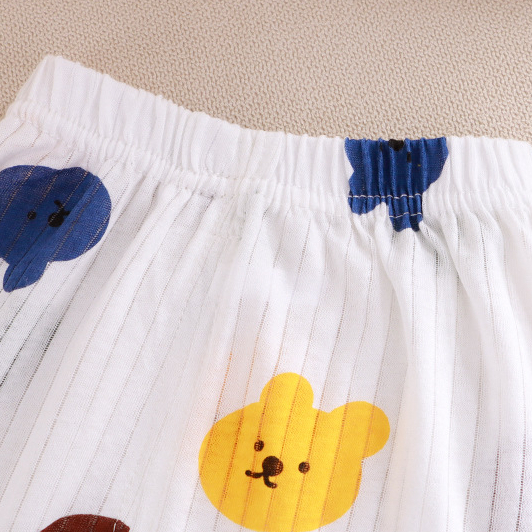 Bộ Đồ Ngủ cotton Tay Ngắn Mềm Mại Thời Trang Mùa Hè Dành Cho Bé Trai Gái