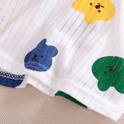 Bộ Đồ Ngủ cotton Tay Ngắn Mềm Mại Thời Trang Mùa Hè Dành Cho Bé Trai Gái