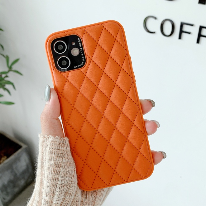 Luxury leather case suitable for iPhone 14 13 12 11 15 PRO MAX fashionable soft leather shock resistant rear cover